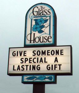 Glass House Sign