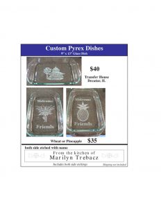 thumbnail of Custom Etched Pyrex Baking Dish