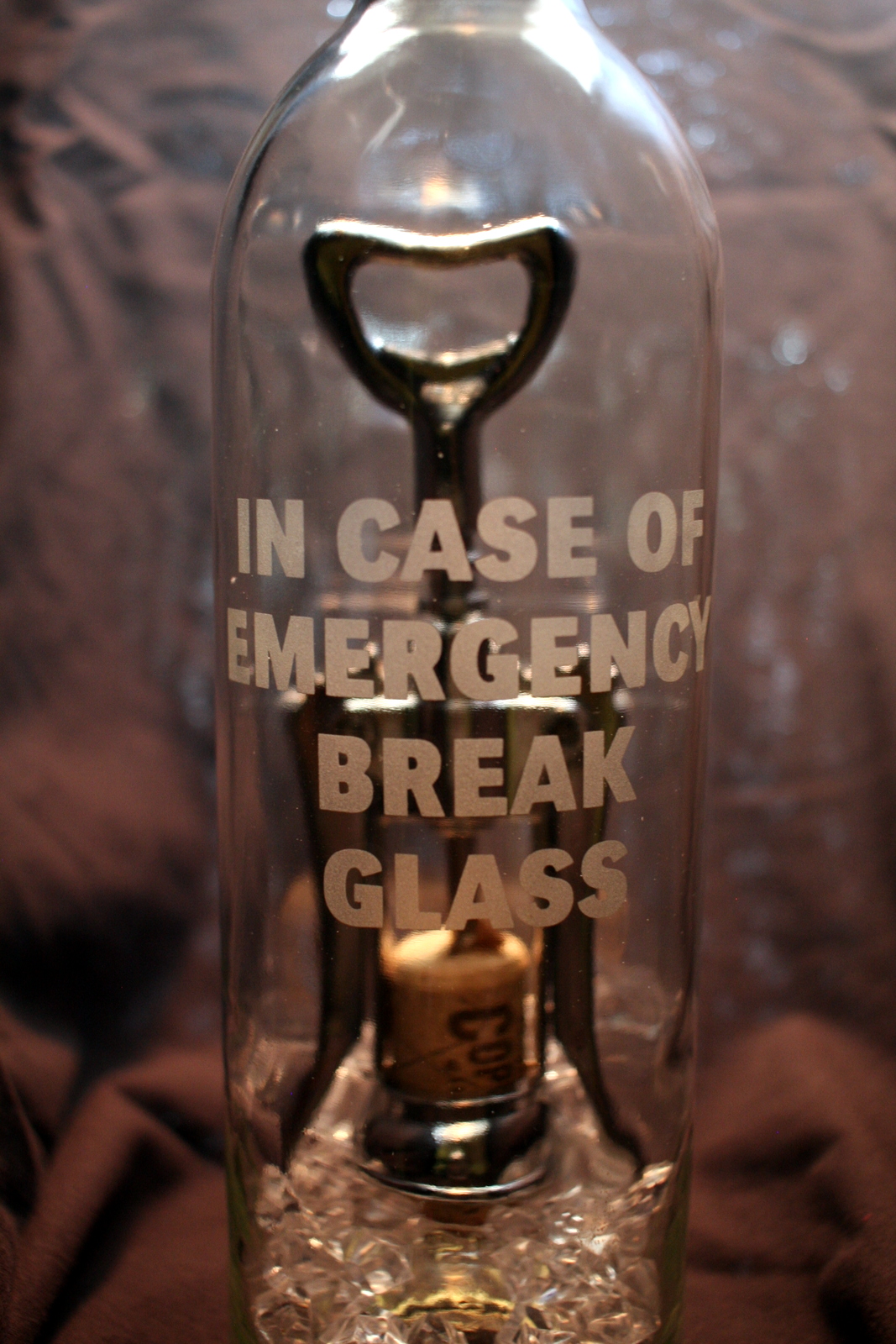 In Case Of Emergency Break Glass Wine Opener In A Bottle Glass House Store In Case Of Emergency Break Glass Wine Opener In A Bottle Glass House Store