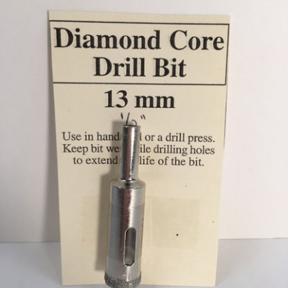 1/2" Diamond Core Glass Drill Bit (13 mm)