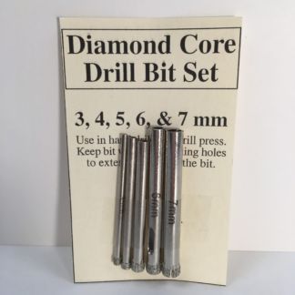 1/8" to 5/16" Diamond Core Drill Bit 5 Piece Set (3 to 7 mm)