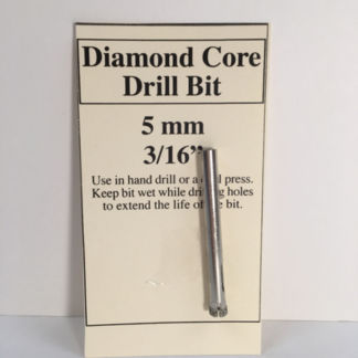 3/16" Diamond Core Glass Drill Bit (5mm)