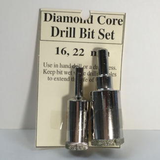 5/16" and 7/8" Diamond Core Drill Bit Set (16 and 22 mm)
