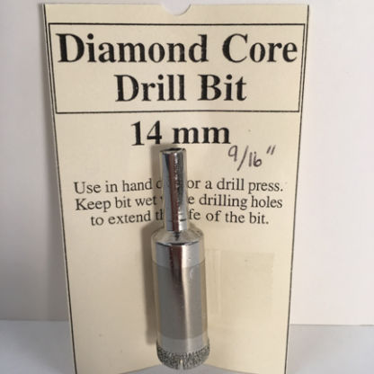 9/16" Diamond Core Glass Drill Bit (14 mm)