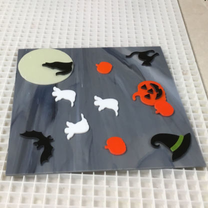 Fused tray student halloween project