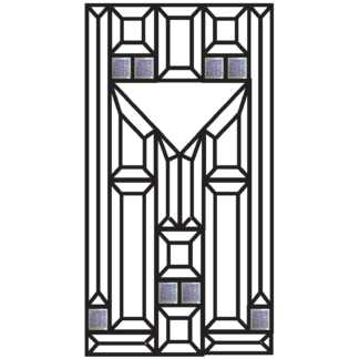 MMS 814 8” X 14” Clear and Dichroic beveled glass panel kit