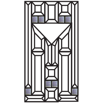 MMS 814 8” X 14” Clear and Dichroic beveled glass panel kit