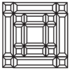 Park Place Beveled Glass Cluster 12" x 12"