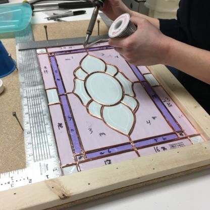 Amy beginner stained glass assembling project