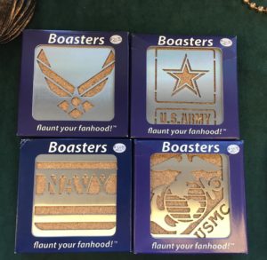 Military Stainless Steel Boaster Coasters