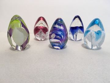 decorative glass eggs