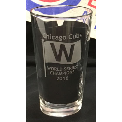 Chicago Cubs World Series 2016 Champions Pint Beer Glass