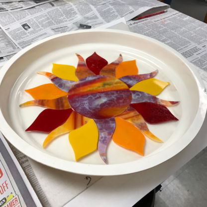 Blazing Orange Sunshine Ready for DiamondCrete - Stepping Stone Class Project