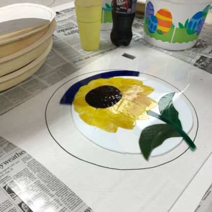 Sunflower Ready for Project DiamondCrete - Stepping Stone Class