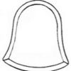 Holiday Bell Beveled Glass Cluster - Bell 095