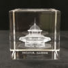 3D Lead Crystal Decatur Transfer House
