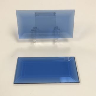 Blue rectangle glass bevel representative