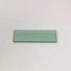Green rectangle glass bevel 1 inch representative