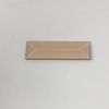 Peach rectangle glass bevel 1 inch representative