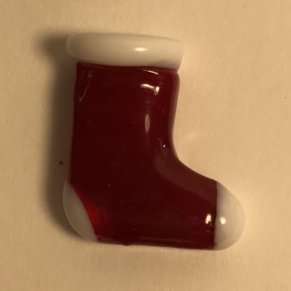 Glass christmas stocking