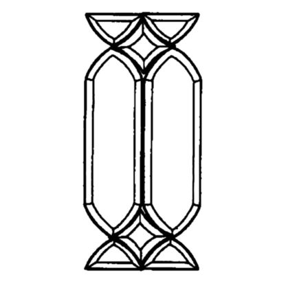 Duncan Clear Beveled Glass Cluster