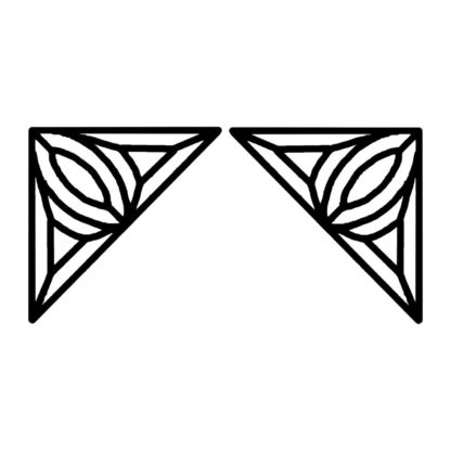 Corner Beveled Glass Cluster - GE 121