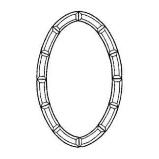 Beveled Glass Border Set - OV 1625