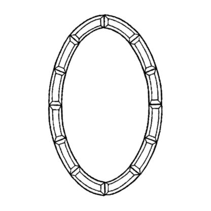 Beveled Glass Border Set - OV 1625