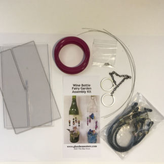 Wine Bottle Fairy Garden Assembly Kit