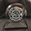 Fire Department 6" Etched Glass Bevel