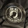 Military Etched US POW/ MIA 6" Glass Bevel