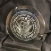 Military Etched US Navy Etched 6" Glass Bevel