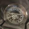 Military Etched US Navy Seals Etched 6" Glass Bevel