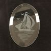 Engraved 4 x 6" Oval Flower Bevel - Image 4
