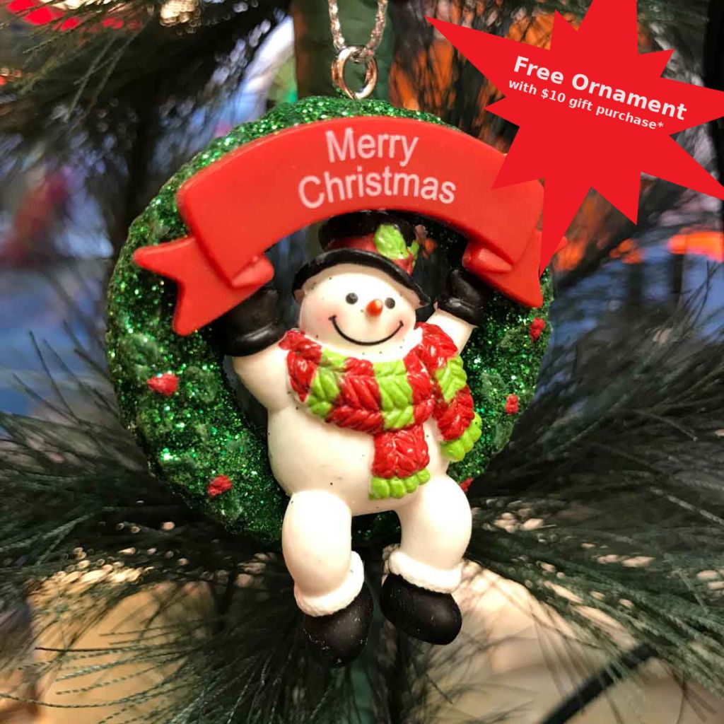 Free Ornament with Purchase