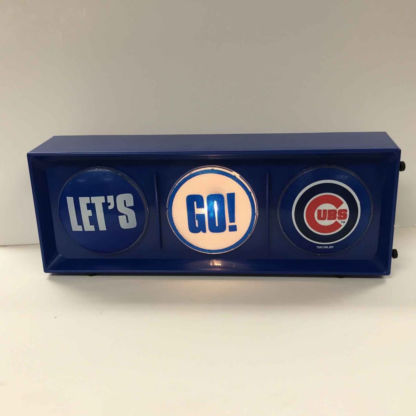 Lets go Chicago Cubs Traffic Light Horizontal view