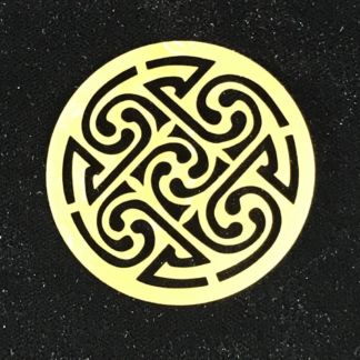 Celtic Medallion Brass Filigree
