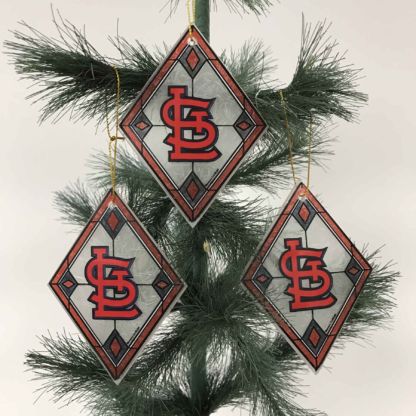 St. Louis Cardinals Art Glass Ornaments