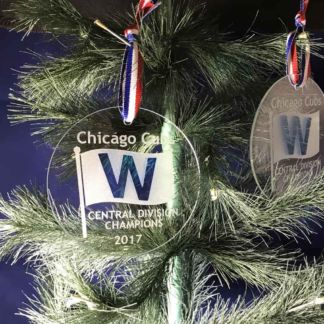 2017 Chicago Cubs Central Division Champs - Commemorative Glass Ornament