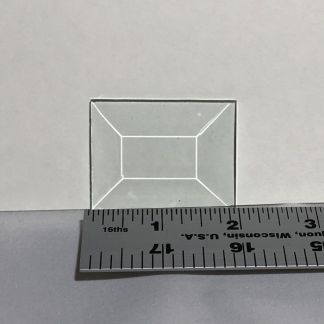 1 1/2"  x 2" Rectangle Bevel Glass