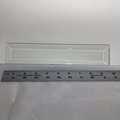 2" x 10" Rectangle Bevel Glass