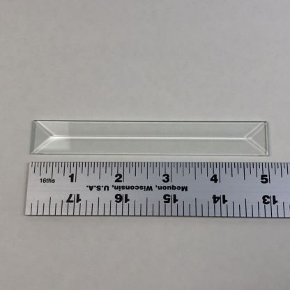 3/4"  x 5" Rectangle Bevel Glass