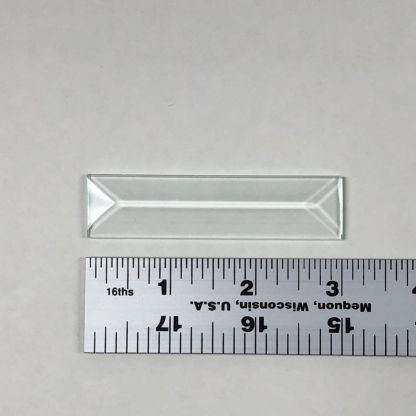 3/4"  x  3" Rectangle Bevel Glass