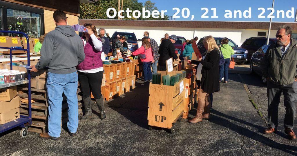 The Glass House fall 2018 parking lot sale.