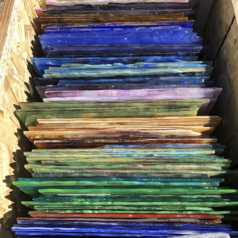 art glass crates 2 Glass House Store