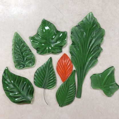 NatureScape 3D Glass Leaf Molds Examples