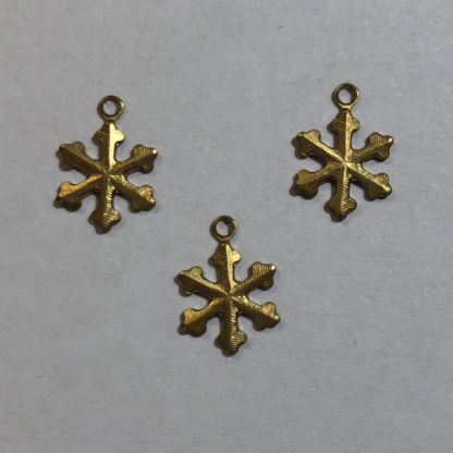 Brass Small Snowflake #2001
