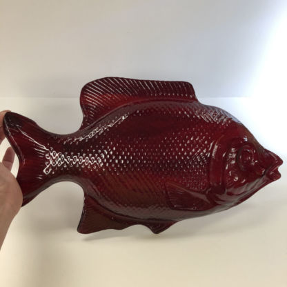 Giant 3-D Glass Fish Red 451-20