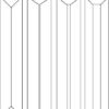 C#571 Rectangle Bevel Glass 1 1/8"  x 7 5/16" w/ Flat - Image 2