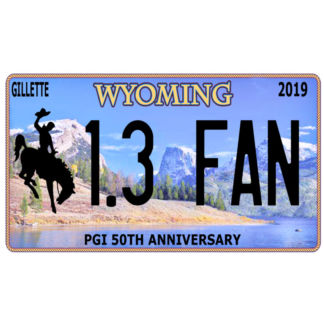 PGI Wyoming License Plate-1.3 Fan